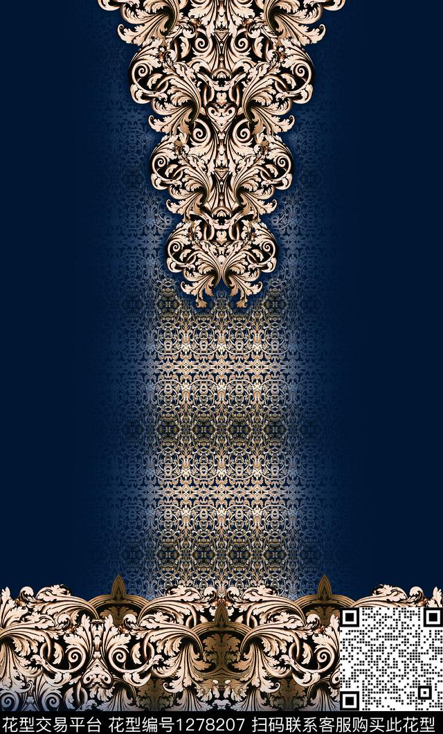 定位花女装连衣裙数码印花华亿平台下载（图片编号: 1278207） - 瓦栏（Walan）