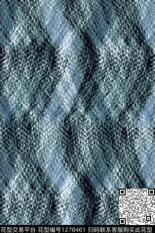 笔触纹理抽象男装数码印花华亿平台下载（图片编号: 1278461） - 瓦栏（Walan）