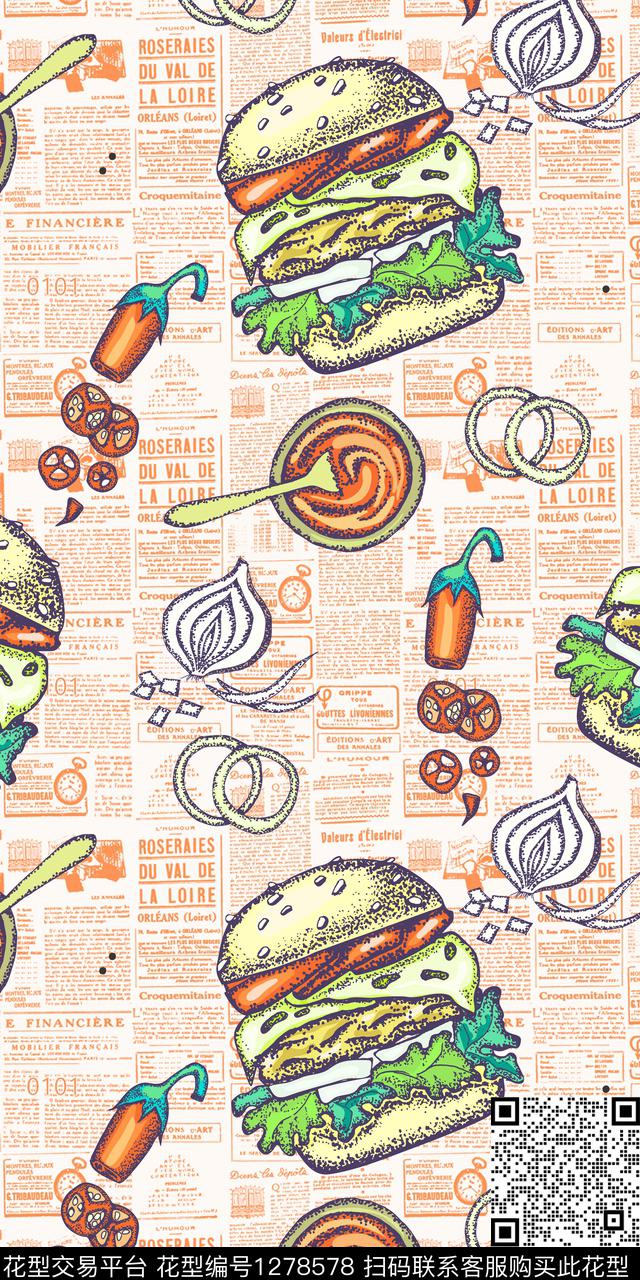 字母趣味传统印花华亿平台下载（图片编号: 1278578） - 瓦栏（Walan）