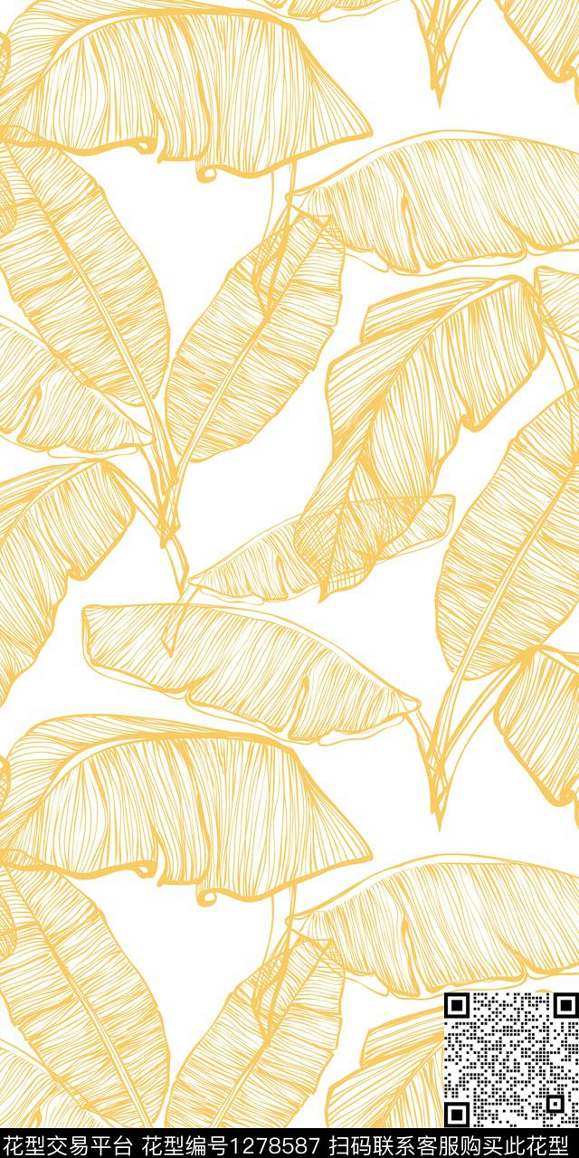 花卉大牌风清爽底花卉传统印花华亿平台下载（图片编号: 1278587） - 瓦栏（Walan）