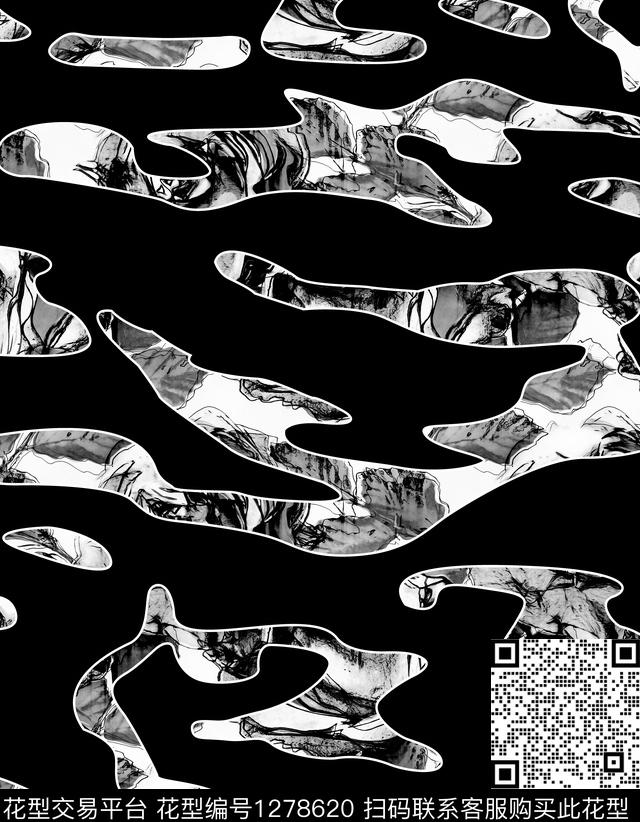 几何男装潮牌数码印花华亿平台下载（图片编号: 1278620） - 瓦栏（Walan）