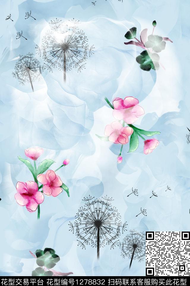 女装连衣裙大牌风数码印花华亿平台下载（图片编号: 1278832） - 瓦栏（Walan）