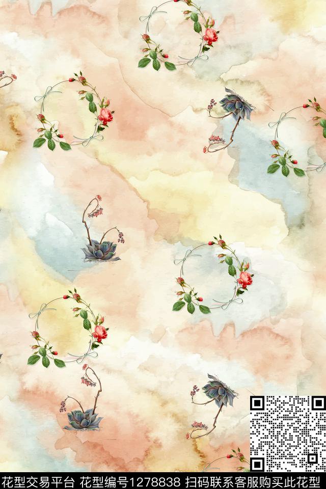 女装连衣裙大牌风数码印花华亿平台下载（图片编号: 1278838） - 瓦栏（Walan）