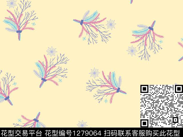 小清新小碎花小花束传统印花华亿平台下载（图片编号: 1279064） - 瓦栏（Walan）