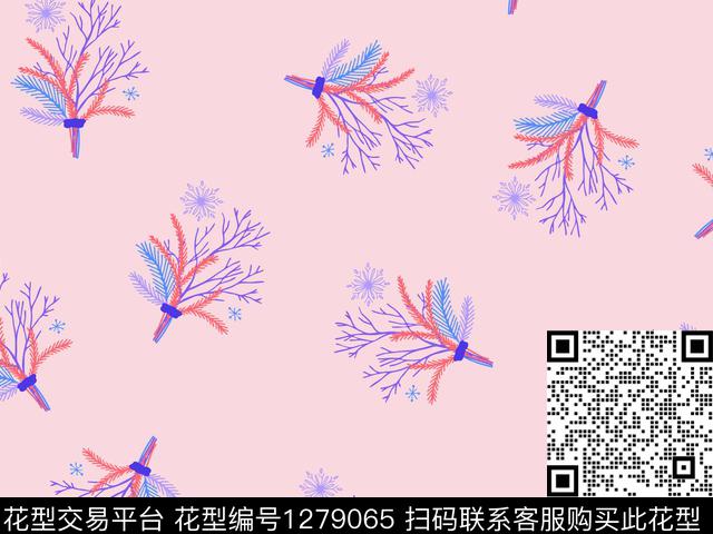 小清新小碎花小花束数码印花华亿平台下载（图片编号: 1279065） - 瓦栏（Walan）