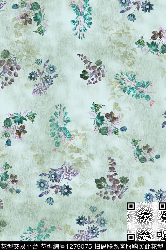 女装大牌风棉麻数码印花华亿平台下载（图片编号: 1279075） - 瓦栏（Walan）