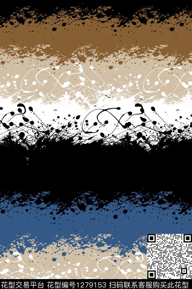 羽绒服运动服抽象男装传统印花华亿平台下载（图片编号: 1279153） - 瓦栏（Walan）