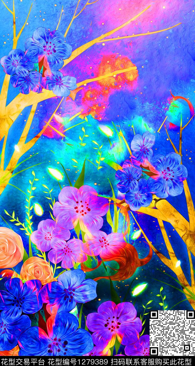 定位花女装数码华亿平台数码印花华亿平台下载（图片编号: 1279389） - 瓦栏（Walan）