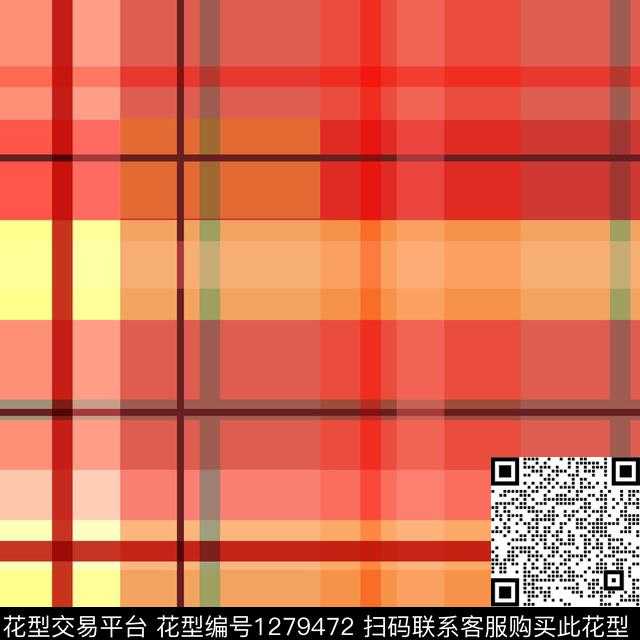 复古几何格子传统印花华亿平台下载（图片编号: 1279472） - 瓦栏（Walan）