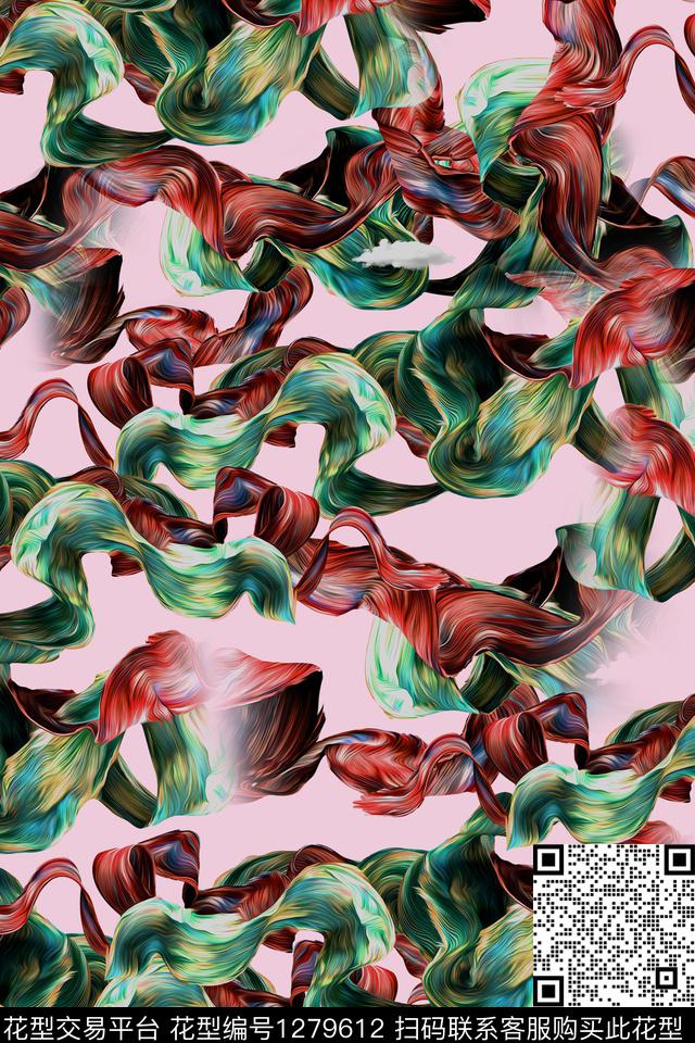 女装大牌风棉麻数码印花华亿平台下载（图片编号: 1279612） - 瓦栏（Walan）