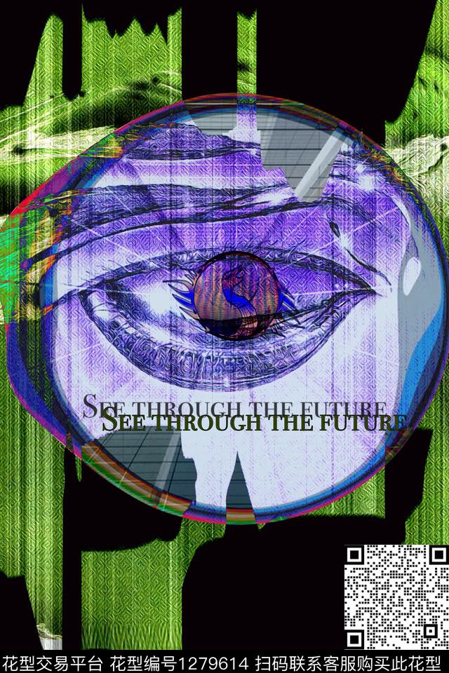 大牌风眼睛圆形数码印花华亿平台下载（图片编号: 1279614） - 瓦栏（Walan）