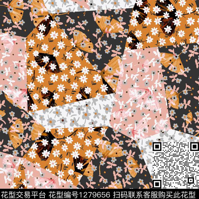 女装数码华亿平台花卉数码印花华亿平台下载（图片编号: 1279656） - 瓦栏（Walan）