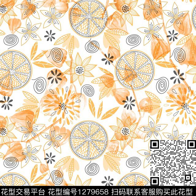 女装数码华亿平台花卉数码印花华亿平台下载（图片编号: 1279658） - 瓦栏（Walan）