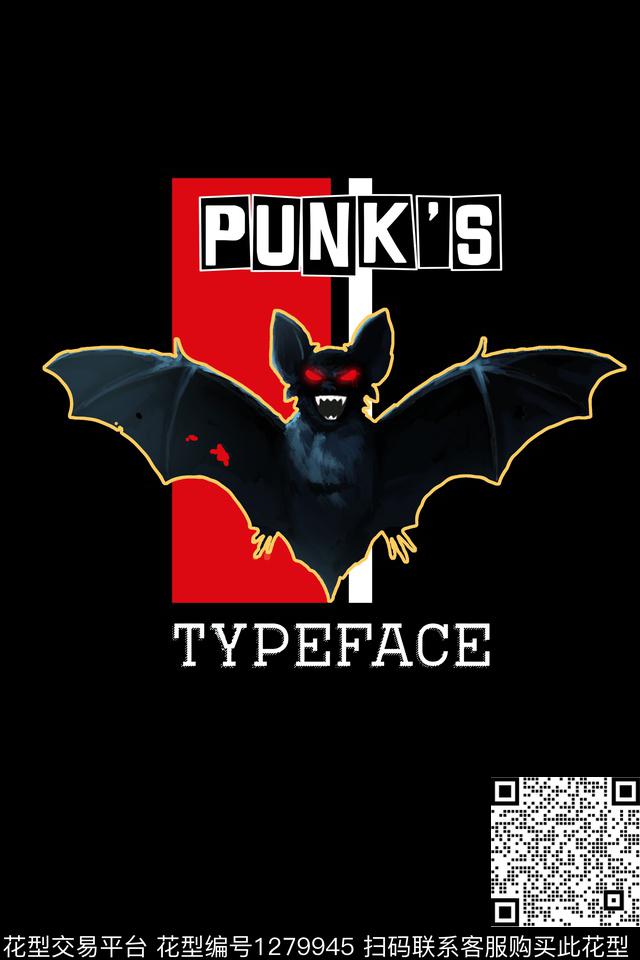 蝙蝠动物卡通数码印花华亿平台下载（图片编号: 1279945） - 瓦栏（Walan）