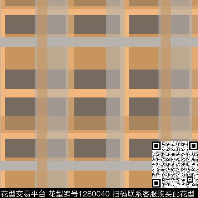 几何学院风格格子图案传统印花华亿平台下载（图片编号: 1280040） - 瓦栏（Walan）