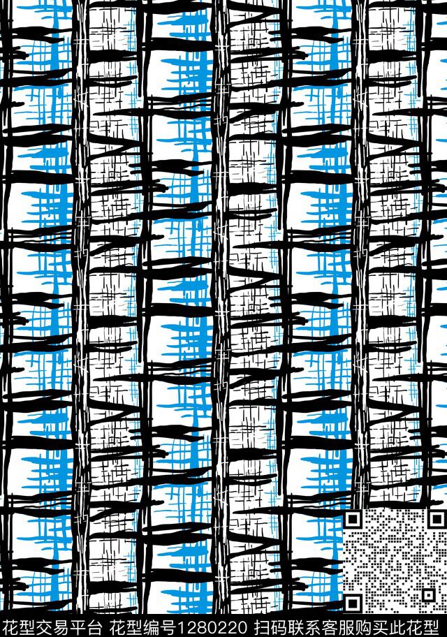 几何格子抽象传统印花华亿平台下载（图片编号: 1280220） - 瓦栏（Walan）