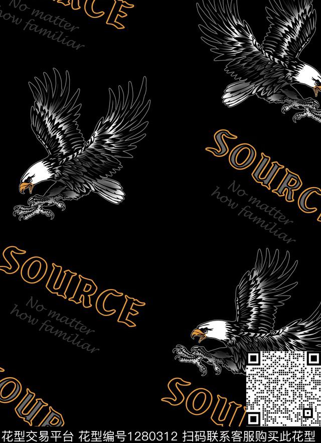 男装大牌风潮牌数码印花华亿平台下载（图片编号: 1280312） - 瓦栏（Walan）