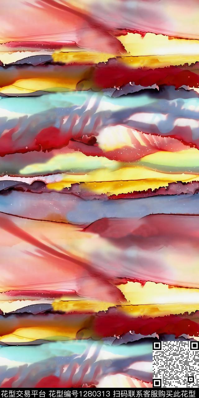 肌理抽象数码印花华亿平台下载（图片编号: 1280313） - 瓦栏（Walan）