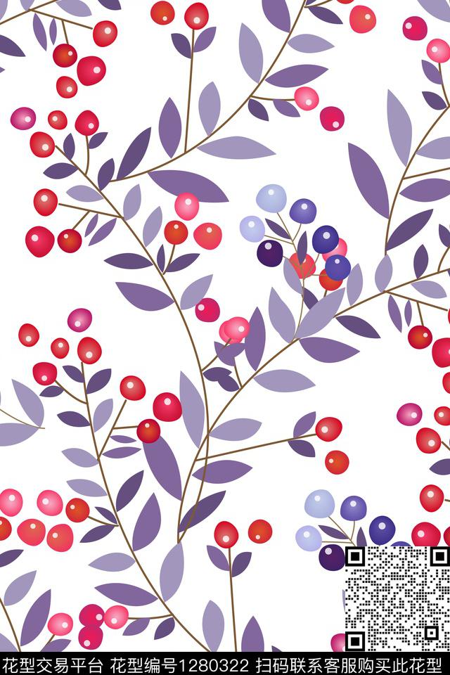 床品女装花卉传统印花华亿平台下载（图片编号: 1280322） - 瓦栏（Walan）