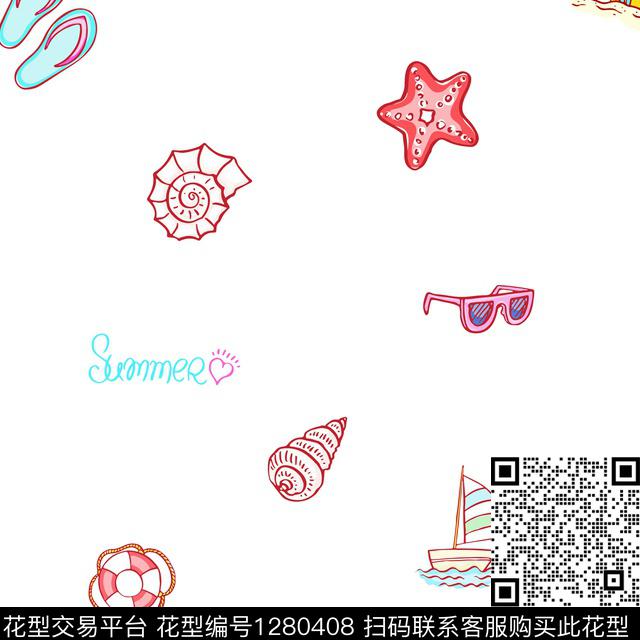 春夏华亿平台抽象海螺传统印花华亿平台下载（图片编号: 1280408） - 瓦栏（Walan）