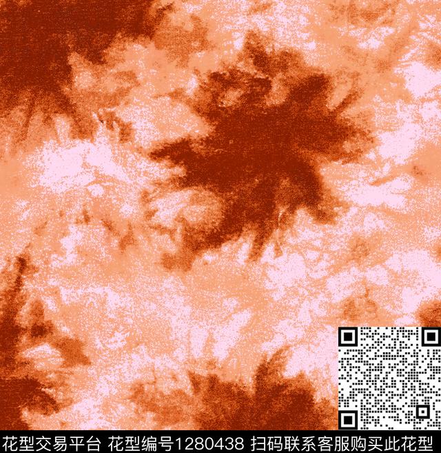 女装扎染华亿平台花卉数码印花华亿平台下载（图片编号: 1280438） - 瓦栏（Walan）