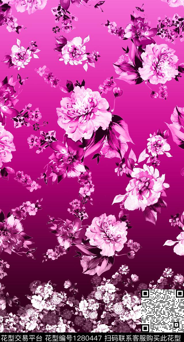 定位花数码华亿平台花卉数码印花华亿平台下载（图片编号: 1280447） - 瓦栏（Walan）