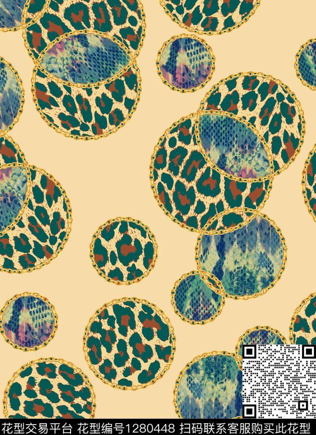 动物数码华亿平台大牌风数码印花华亿平台下载（图片编号: 1280448） - 瓦栏（Walan）