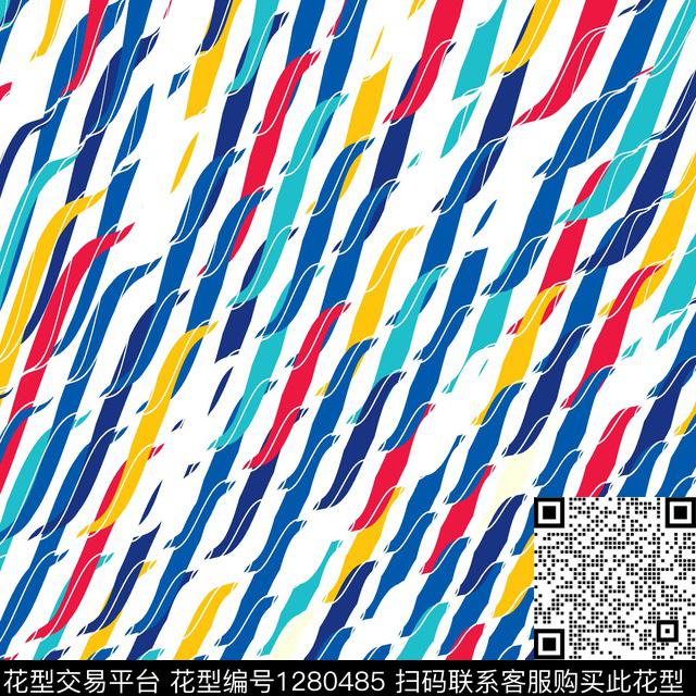 女装几何泳装传统印花华亿平台下载（图片编号: 1280485） - 瓦栏（Walan）