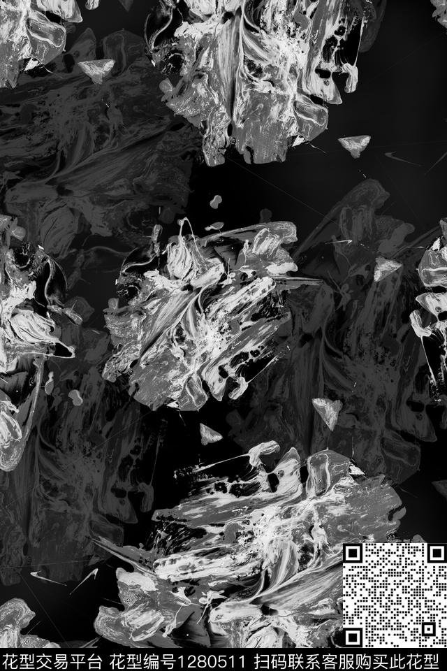 女装连衣裙花卉数码印花华亿平台下载（图片编号: 1280511） - 瓦栏（Walan）