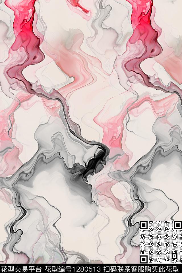 女装连衣裙花卉数码印花华亿平台下载（图片编号: 1280513） - 瓦栏（Walan）