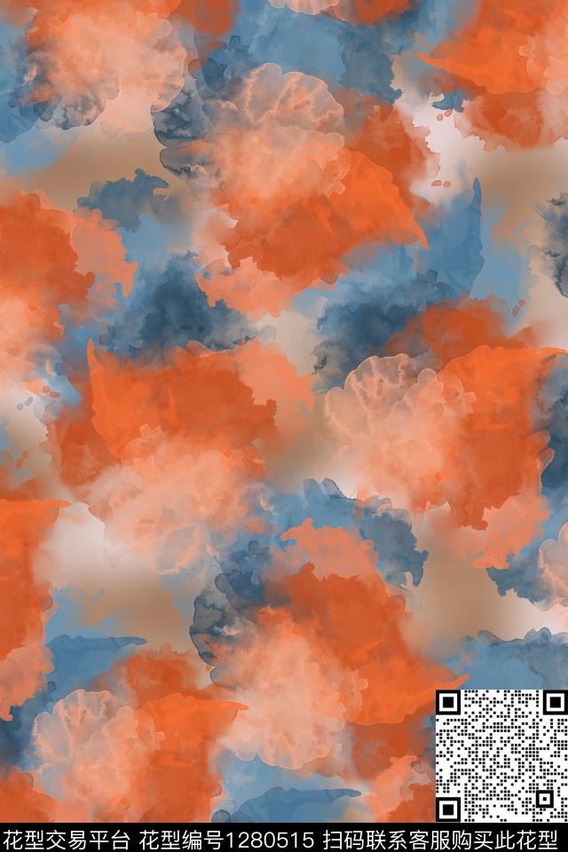 女装连衣裙花卉数码印花华亿平台下载（图片编号: 1280515） - 瓦栏（Walan）