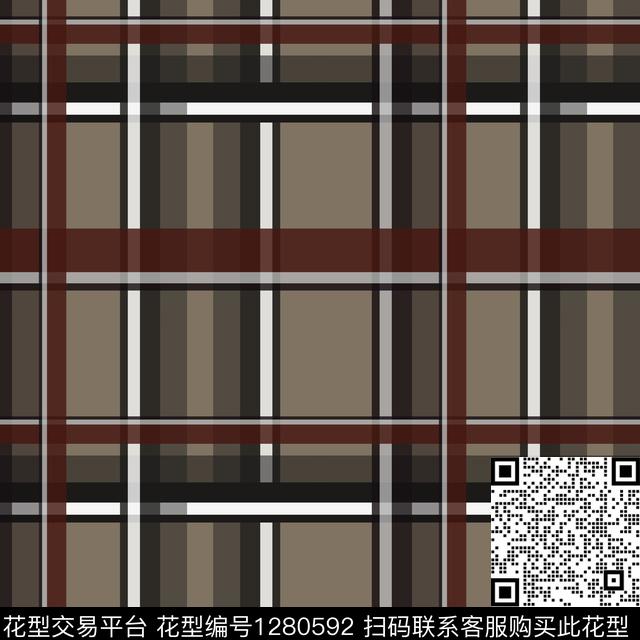 几何学院风格格子图案传统印花华亿平台下载（图片编号: 1280592） - 瓦栏（Walan）