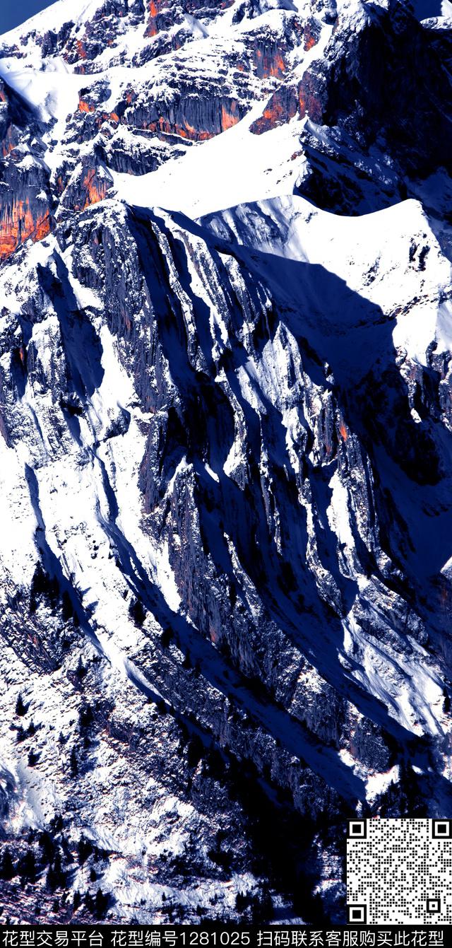 羽绒服雪山snow数码印花华亿平台下载（图片编号: 1281025） - 瓦栏（Walan）
