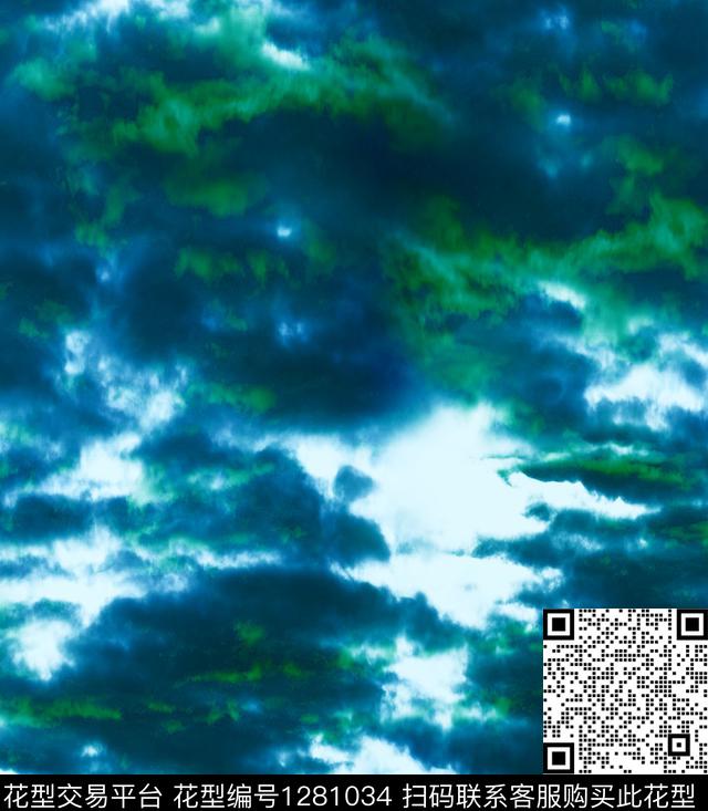 羽绒服天空乌云数码印花华亿平台下载（图片编号: 1281034） - 瓦栏（Walan）