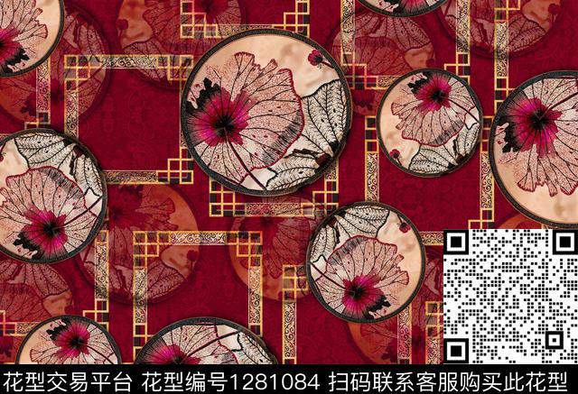 大牌风旗袍民族风数码印花华亿平台下载（图片编号: 1281084） - 瓦栏（Walan）