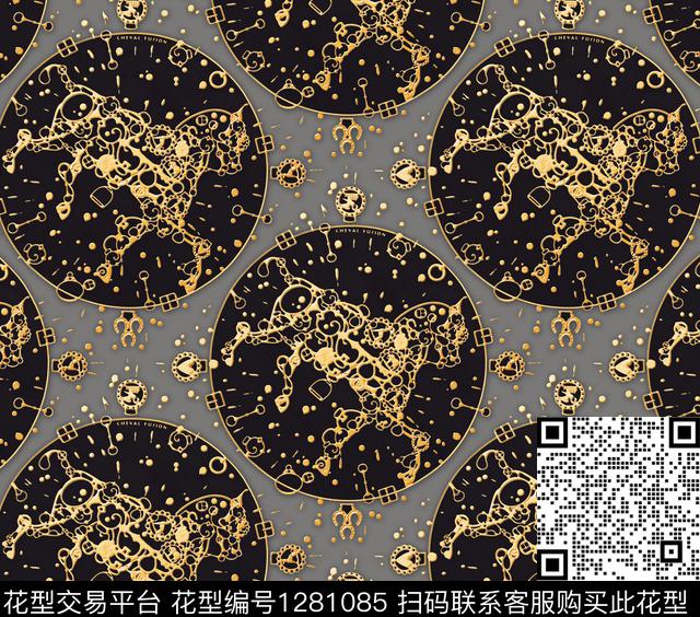 大牌风民族风抽象数码印花华亿平台下载（图片编号: 1281085） - 瓦栏（Walan）