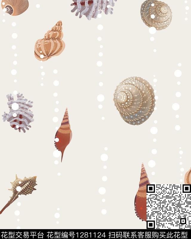 复古女装手绘数码印花华亿平台下载（图片编号: 1281124） - 瓦栏（Walan）