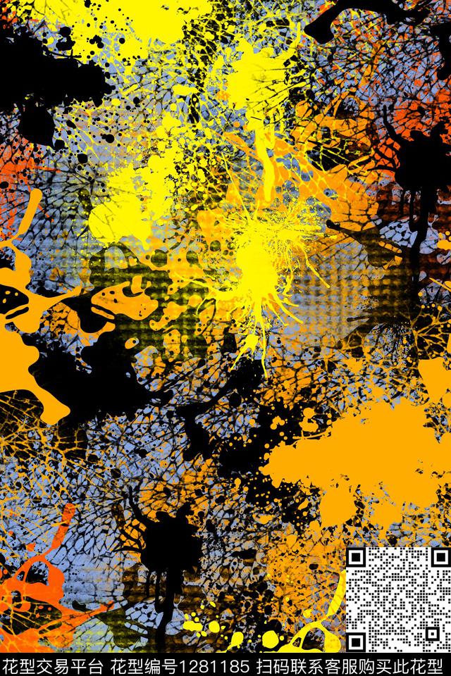 羽绒服运动服肌理传统印花华亿平台下载（图片编号: 1281185） - 瓦栏（Walan）