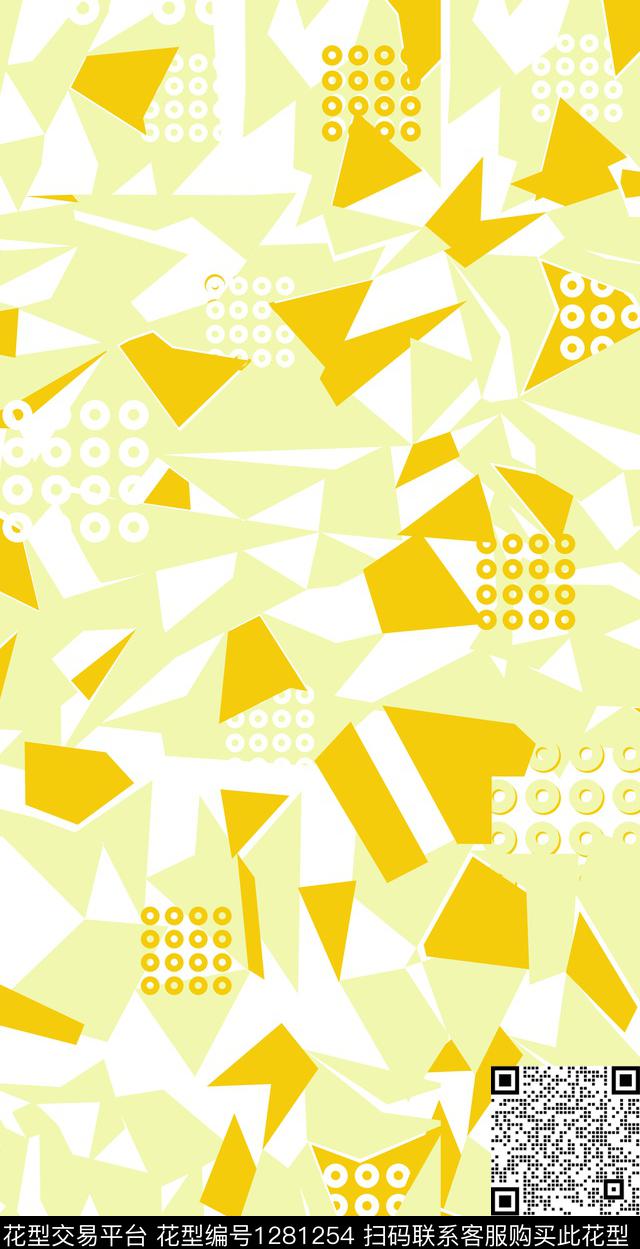 几何格子肌理传统印花华亿平台下载（图片编号: 1281254） - 瓦栏（Walan）