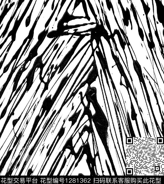 黑白条纹大牌风条纹传统印花华亿平台下载（图片编号: 1281362） - 瓦栏（Walan）