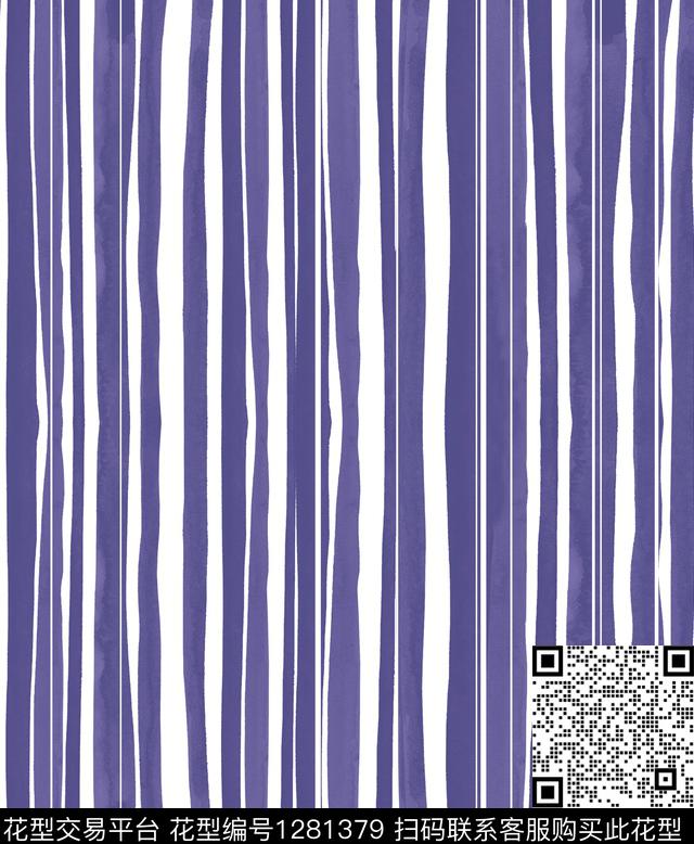 黑白条纹大牌风条纹传统印花华亿平台下载（图片编号: 1281379） - 瓦栏（Walan）