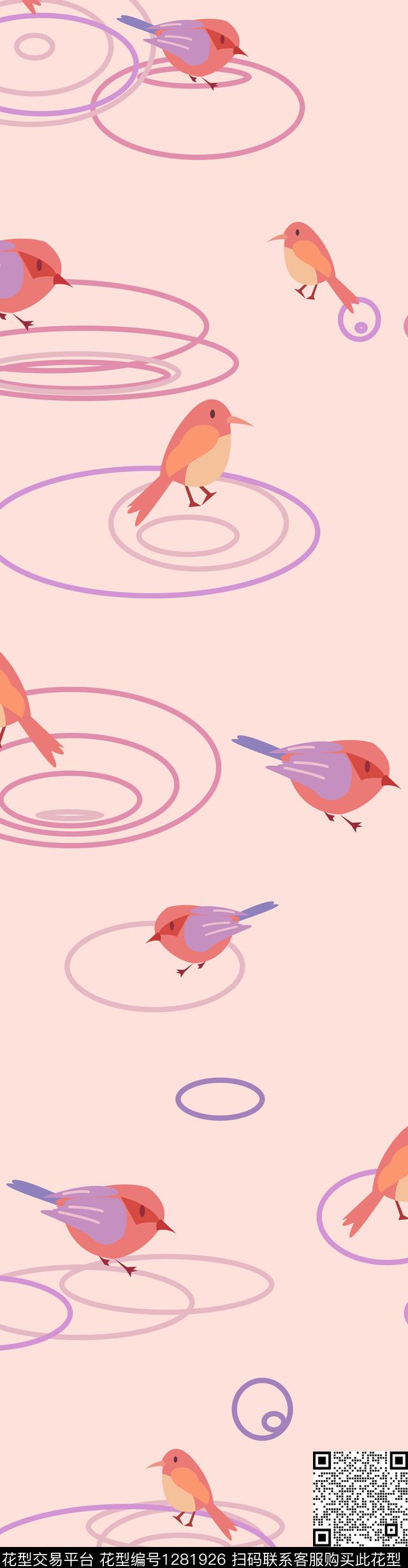 鸟床品少女传统印花华亿平台下载（图片编号: 1281926） - 瓦栏（Walan）