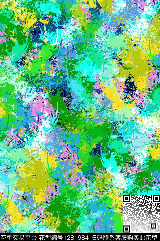 笔触羽绒服纹理传统印花华亿平台下载（图片编号: 1281984） - 瓦栏（Walan）