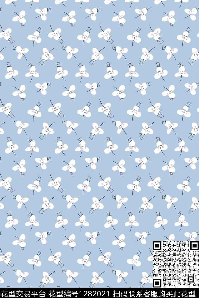 连衣裙小清新衬衫传统印花华亿平台下载（图片编号: 1282021） - 瓦栏（Walan）