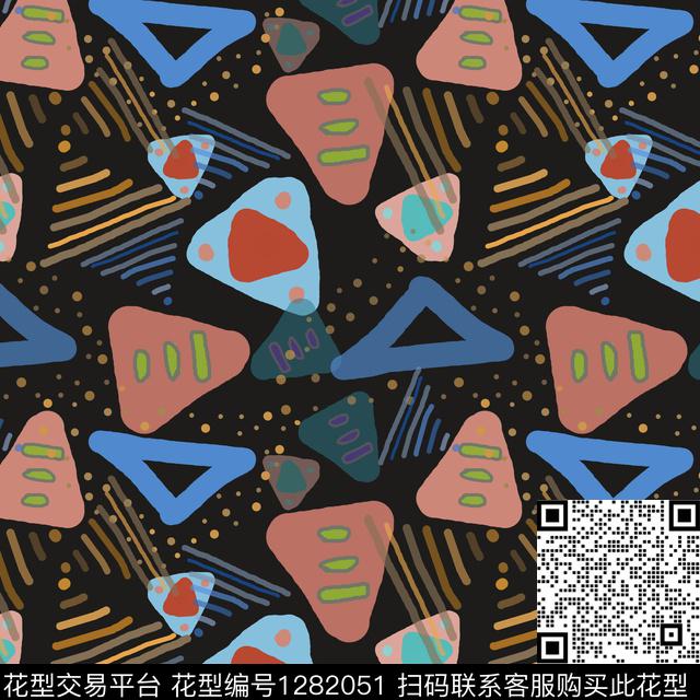 彩笔涂鸦卡通婴童图案手绘线条笔触传统印花华亿平台下载（图片编号: 1282051） - 瓦栏（Walan）