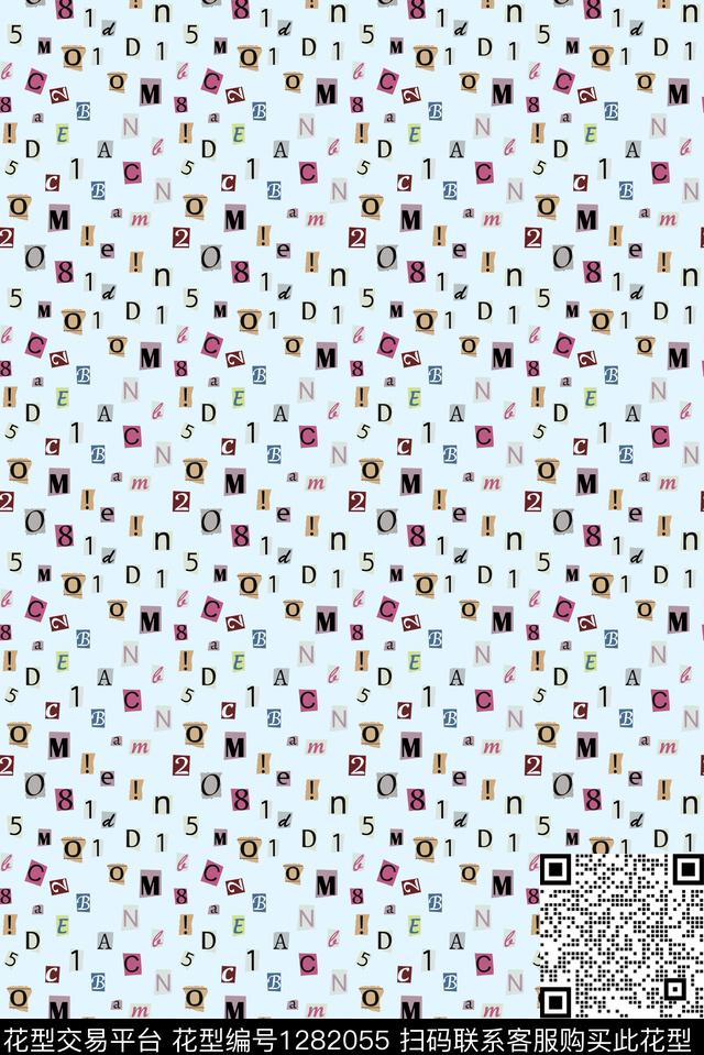 连衣裙衬衫字母数字传统印花华亿平台下载（图片编号: 1282055） - 瓦栏（Walan）