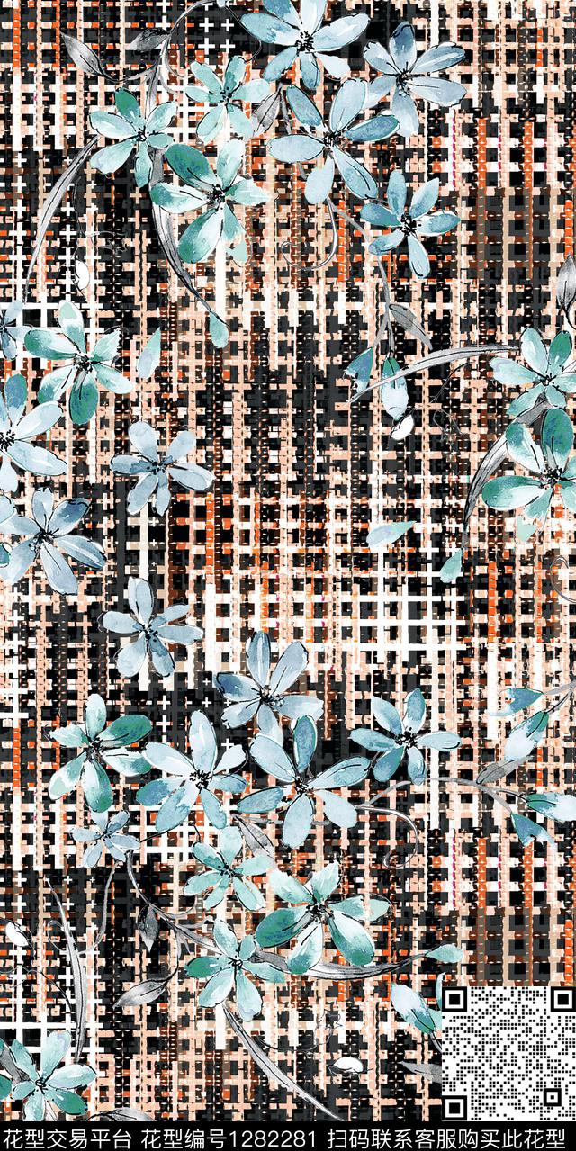 复古数码华亿平台大牌风数码印花华亿平台下载（图片编号: 1282281） - 瓦栏（Walan）