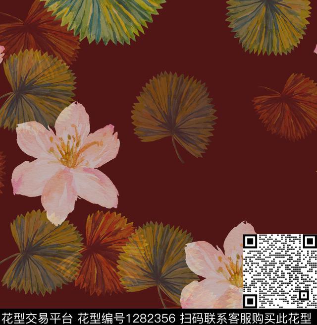 女装花卉时尚数码印花华亿平台下载（图片编号: 1282356） - 瓦栏（Walan）