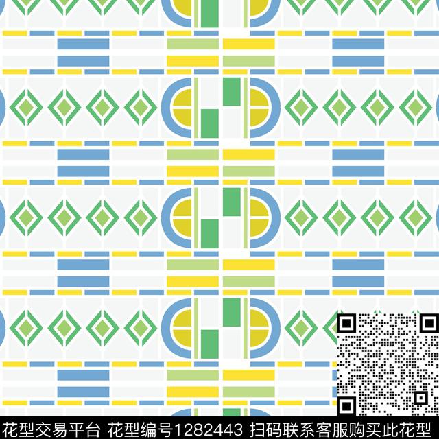 女装几何泳装传统印花华亿平台下载（图片编号: 1282443） - 瓦栏（Walan）