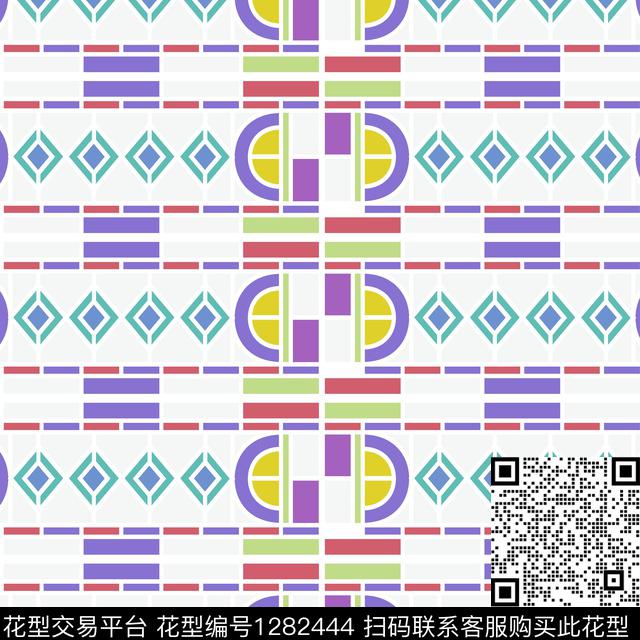 女装几何泳装传统印花华亿平台下载（图片编号: 1282444） - 瓦栏（Walan）